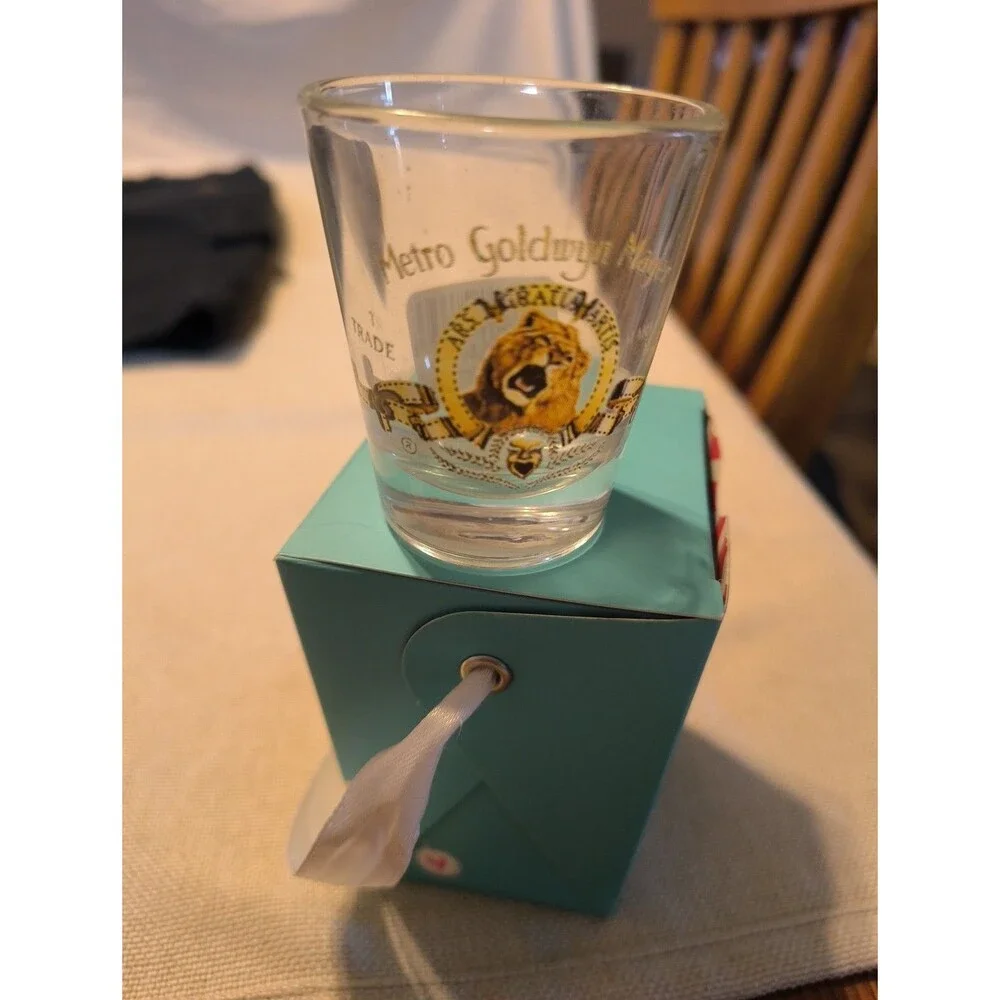 Metro Goldwyn Mayer Lion Souvenir Shot Glass